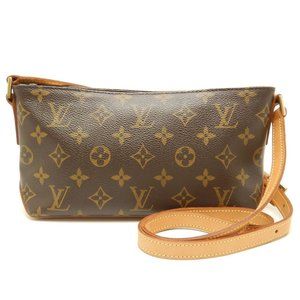 Louis Vuitton Monogram Trotter Shoulder Bag Brown